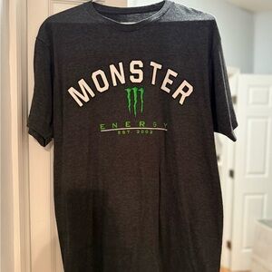 Monster Energy Charcoal Gray Men's T-Shirt